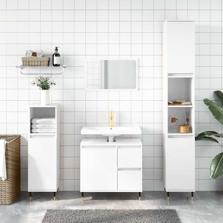 Bathroom Cabinet 65X33X60 Cm Engineered Wood