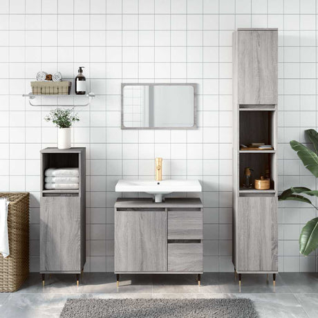 Bathroom Cabinet 65X33X60 Cm Engineered Wood