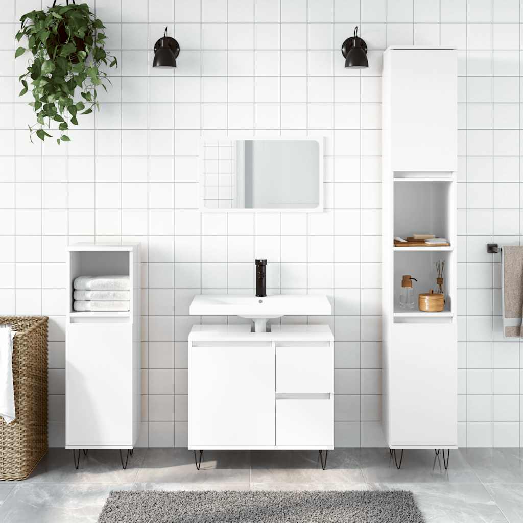 Bathroom Cabinet 65X33X60 Cm Engineered Wood