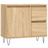 Bathroom Cabinet Sonoma Oak 65X33X60 Cm Engineered Wood