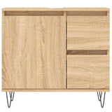 Bathroom Cabinet Sonoma Oak 65X33X60 Cm Engineered Wood