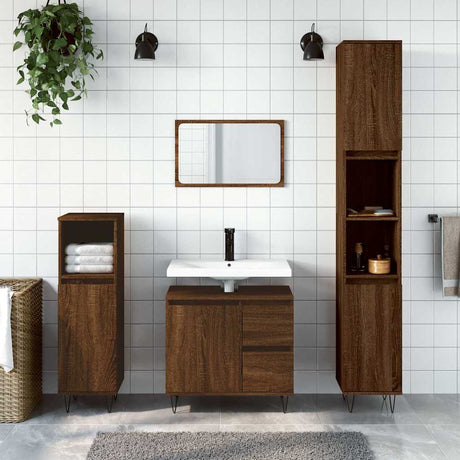 Bathroom Cabinet 65X33X60 Cm Engineered Wood