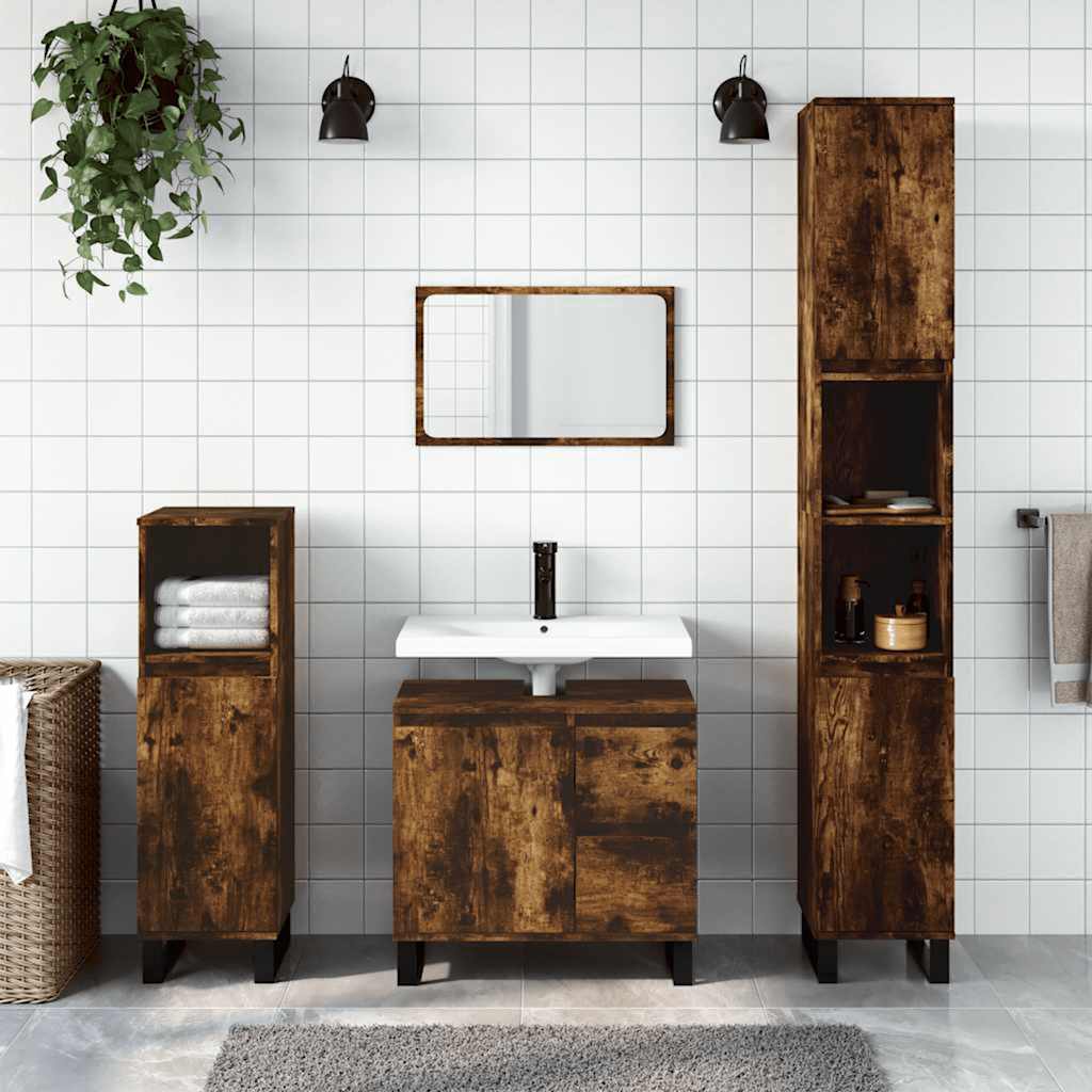 Bathroom Cabinet 65X33X60 Cm Engineered Wood