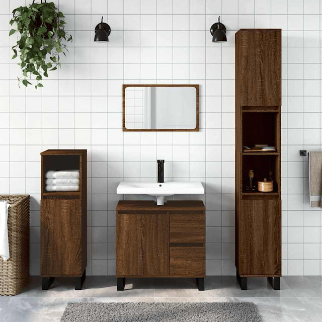 Bathroom Cabinet 65X33X60 Cm Engineered Wood
