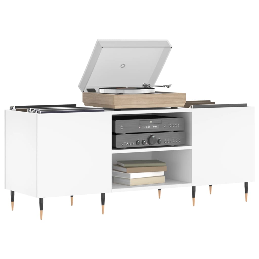 Record Cabinet 121X38X48 Cm Engineered Wood