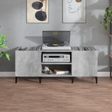 Record Cabinet Concrete Grey 121X38X48 Cm Engineered Wood