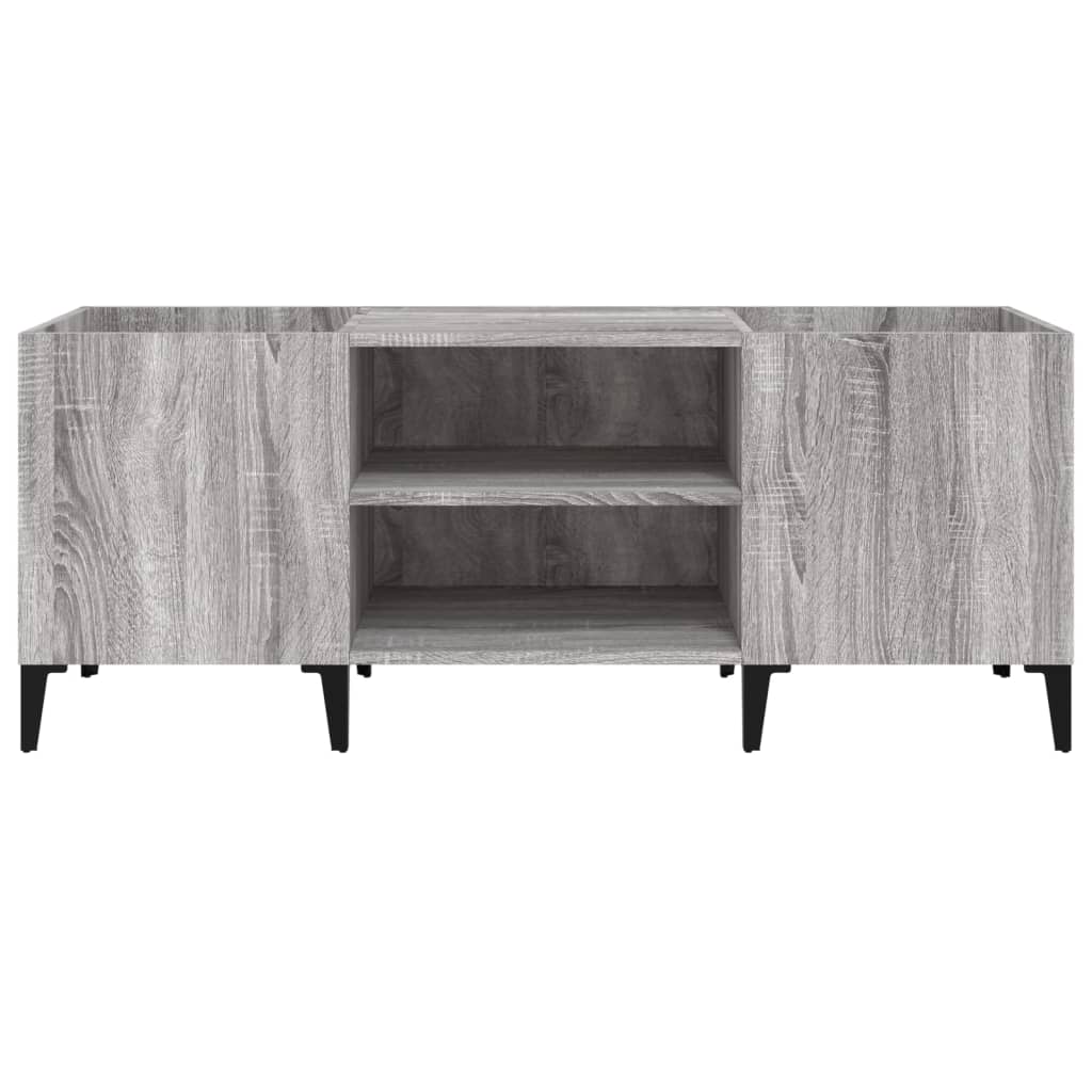 Record Cabinet Grey Sonoma 121X38X48 Cm Engineered Wood
