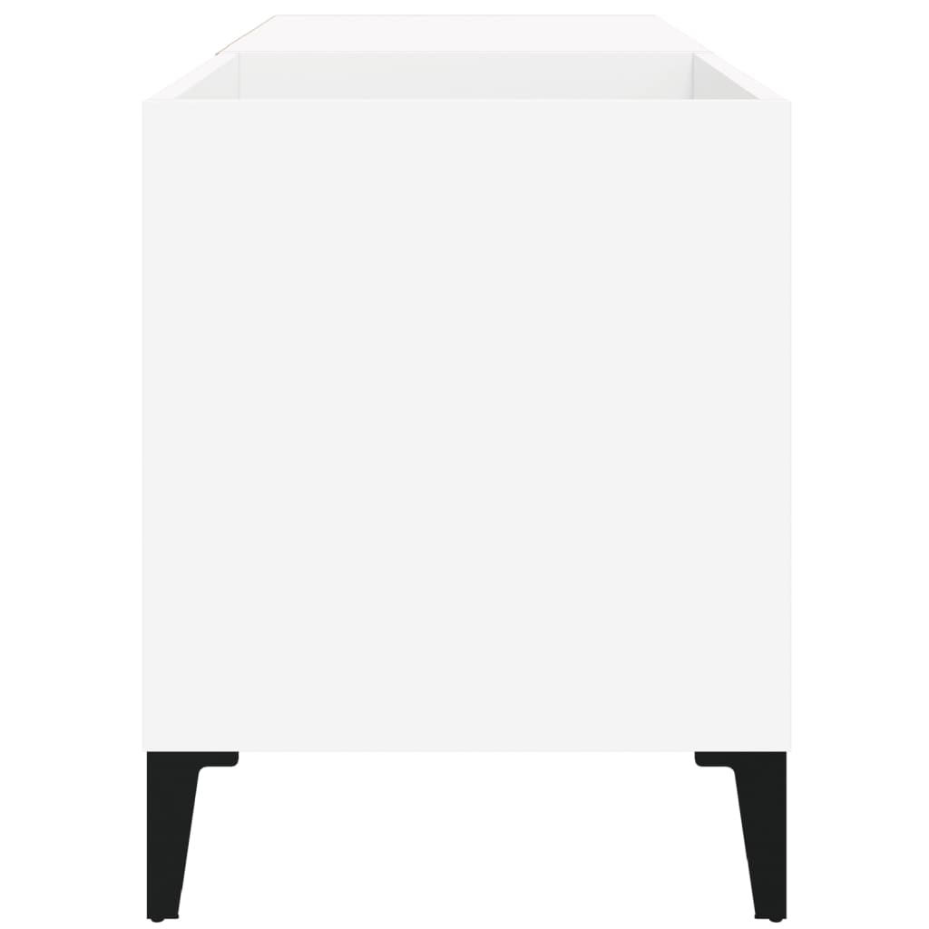 Record Cabinet White 84.5X38X48 Cm Engineered Wood