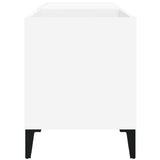 Record Cabinet White 84.5X38X48 Cm Engineered Wood