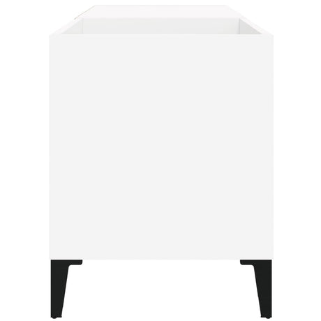 Record Cabinet White 84.5X38X48 Cm Engineered Wood