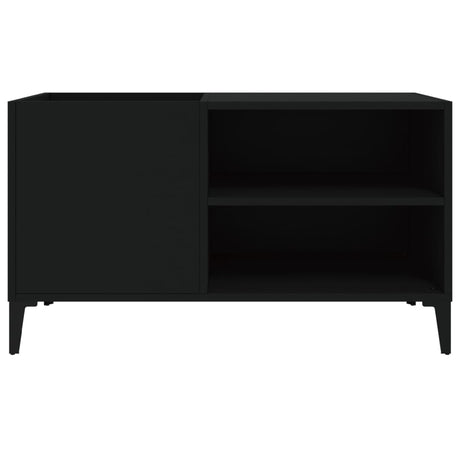 Record Cabinet Black 84.5X38X48 Cm Engineered Wood