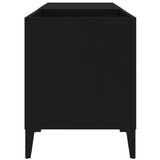 Record Cabinet Black 84.5X38X48 Cm Engineered Wood