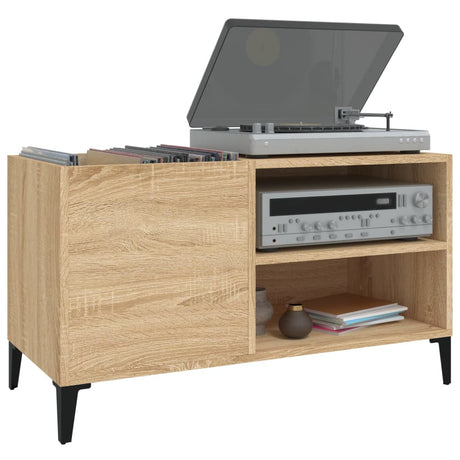 Record Cabinet Sonoma Oak 84.5X38X48 Cm Engineered Wood