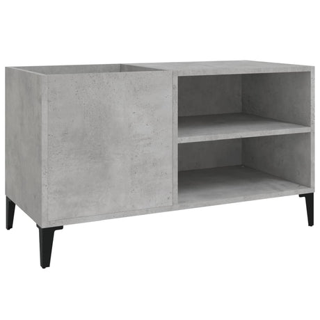 Record Cabinet Concrete Grey 84.5X38X48 Cm Engineered Wood