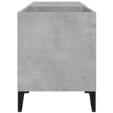 Record Cabinet Concrete Grey 84.5X38X48 Cm Engineered Wood
