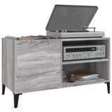 Record Cabinet Grey Sonoma 84.5X38X48 Cm Engineered Wood