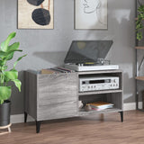 Record Cabinet Grey Sonoma 84.5X38X48 Cm Engineered Wood