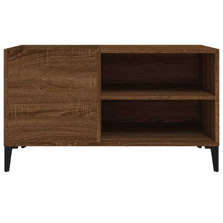 Record Cabinet Brown Oak 84.5X38X48 Cm Engineered Wood