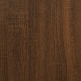 Record Cabinet Brown Oak 84.5X38X48 Cm Engineered Wood
