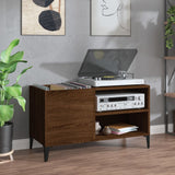 Record Cabinet Brown Oak 84.5X38X48 Cm Engineered Wood