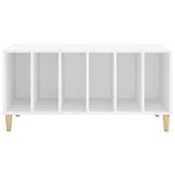Record Cabinet White 100X38X48 Cm Engineered Wood