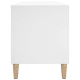 Record Cabinet White 100X38X48 Cm Engineered Wood