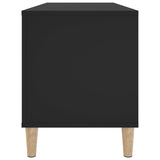Record Cabinet Black 100X38X48 Cm Engineered Wood