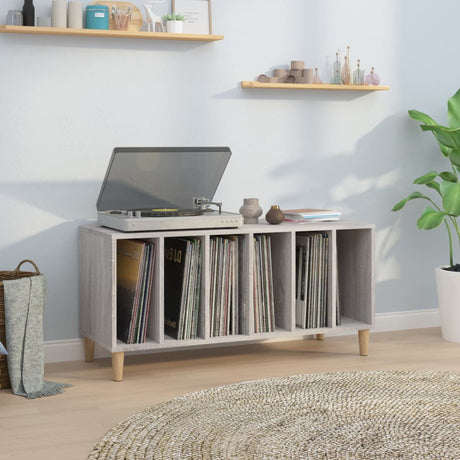 Record Cabinet Grey Sonoma 100X38X48 Cm Engineered Wood