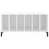 Record Cabinet White 100X38X48 Cm Engineered Wood