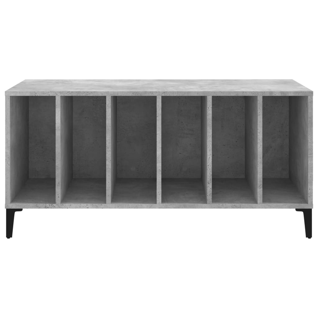 Record Cabinet Concrete Grey 100X38X48 Cm Engineered Wood