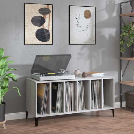 Record Cabinet Grey Sonoma 100X38X48 Cm Engineered Wood