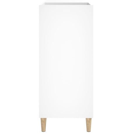 Record Cabinet White 84.5X38X89 Cm Engineered Wood