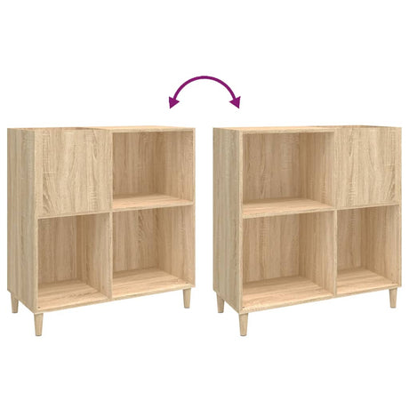 Record Cabinet Sonoma Oak 84.5X38X89 Cm Engineered Wood