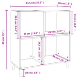 Record Cabinet Sonoma Oak 84.5X38X89 Cm Engineered Wood