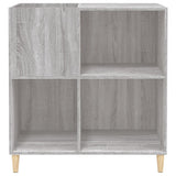 Record Cabinet Grey Sonoma 84.5X38X89 Cm Engineered Wood