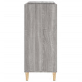 Record Cabinet Grey Sonoma 84.5X38X89 Cm Engineered Wood