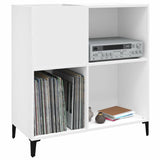 Record Cabinet White 84.5X38X89 Cm Engineered Wood