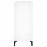 Record Cabinet White 84.5X38X89 Cm Engineered Wood
