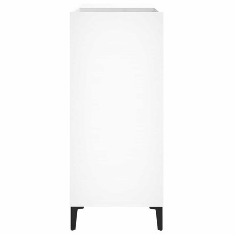 Record Cabinet White 84.5X38X89 Cm Engineered Wood