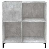 Record Cabinet Concrete Grey 84.5X38X89 Cm Engineered Wood