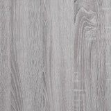 Record Cabinet Grey Sonoma 84.5X38X89 Cm Engineered Wood
