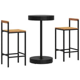 3 Piece Garden Bar Set Poly Rattan&Solid Wood Acacia