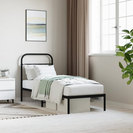 Metal Bed Frame Without Mattress 90X190Cm