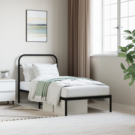 Metal Bed Frame Without Mattress 90X190Cm