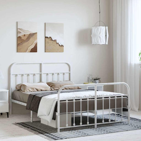 Metal Bed Frame Without Mattress 90X190Cm
