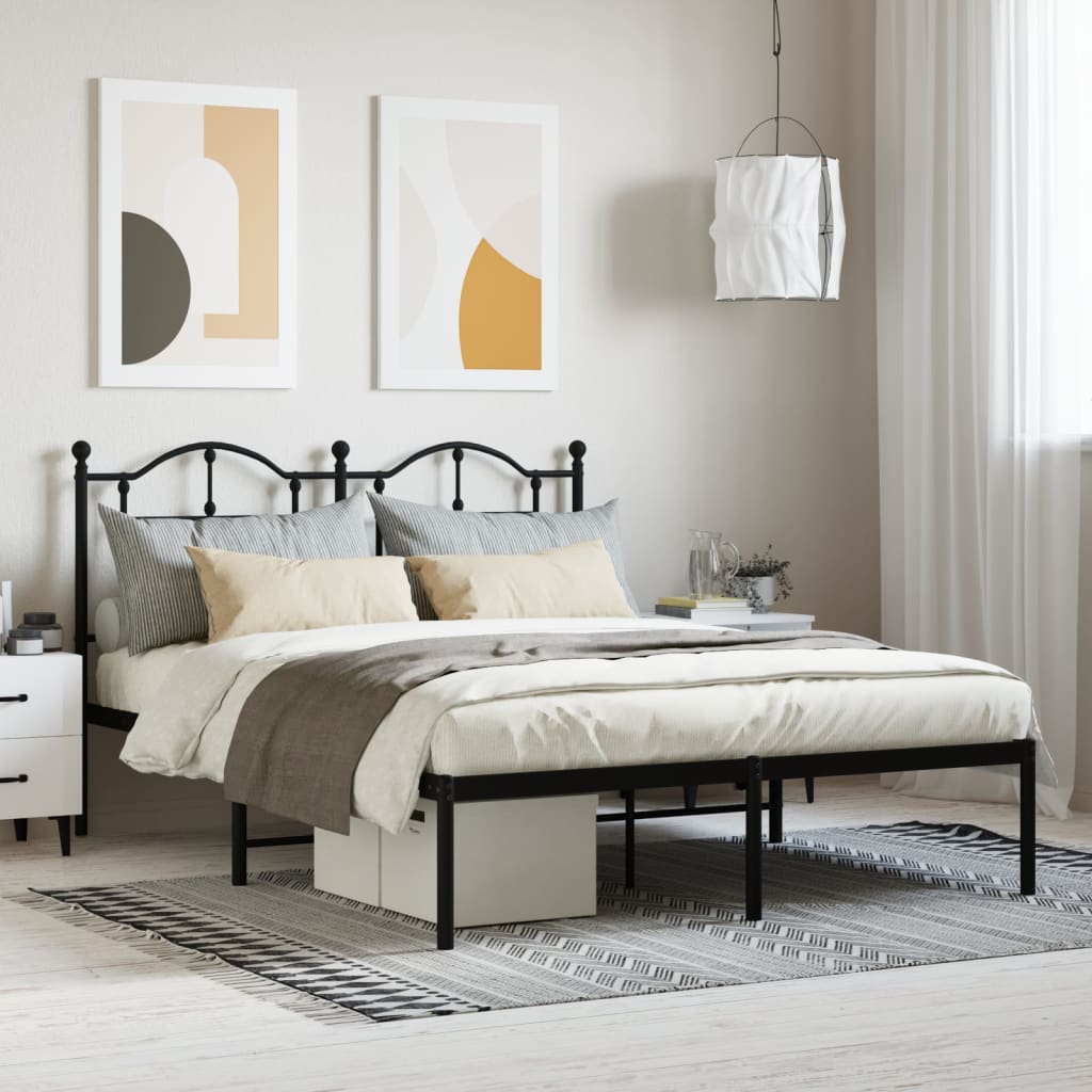 Metal Bed Frame Without Mattress 200X200Cm