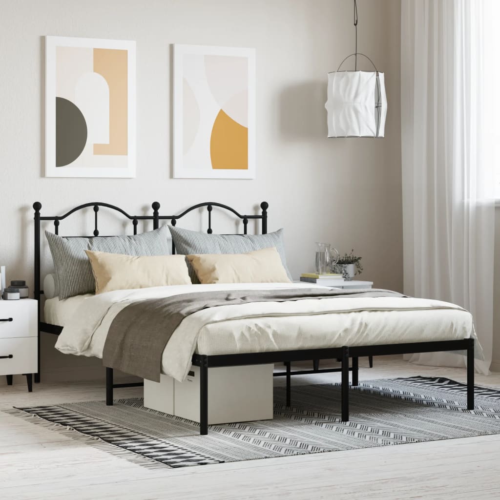 Metal Bed Frame Without Mattress 200X200Cm