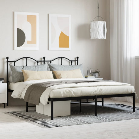 Metal Bed Frame Without Mattress 200X200Cm