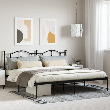 Metal Bed Frame Without Mattress 200X200Cm