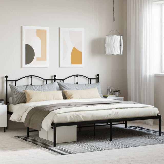 Metal Bed Frame Without Mattress 200X200Cm